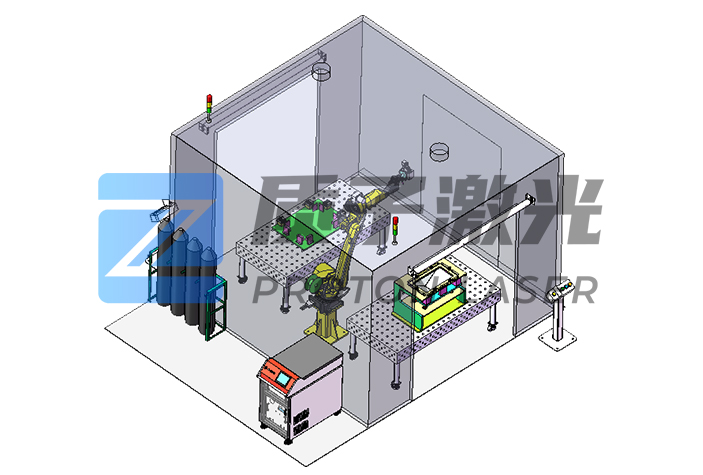铁壳激光焊接工作站